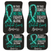 Ovarian Cancer No One Fights Alone Car Floor Mats H042620
