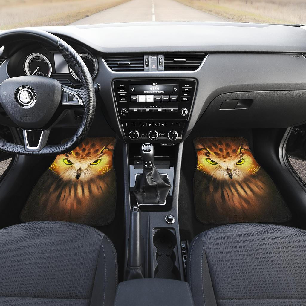Owl-Angry-Face-Wild-Animal-Car-Floor-Mats-191029-1