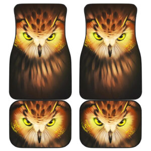 Owl Angry Face Wild Animal Car Floor Mats 191029