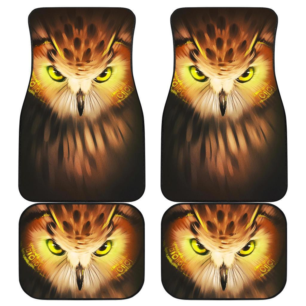 Owl Angry Face Wild Animal Car Floor Mats 191029 Owl Angry Face Wild Animal Car Floor Mats 191029