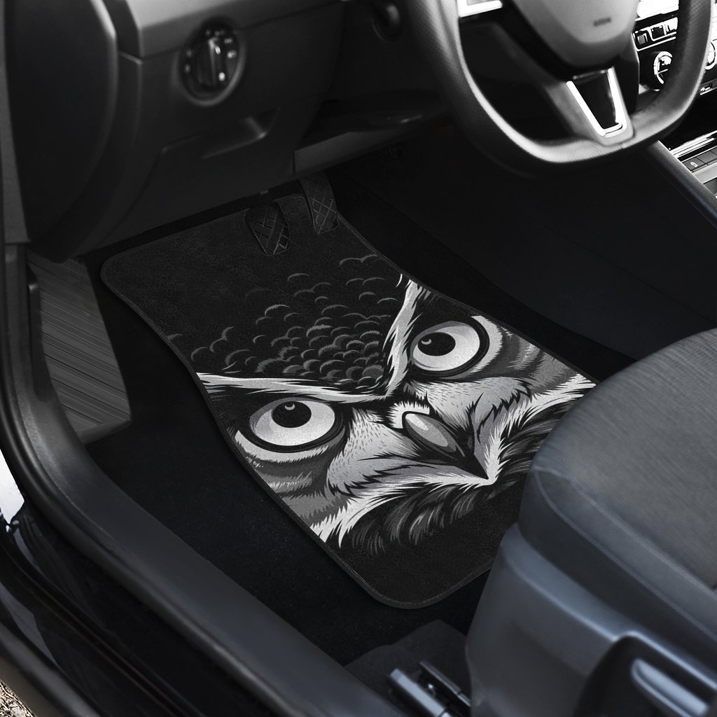 Owl-Black-Front-And-Back-Car-Mats-1