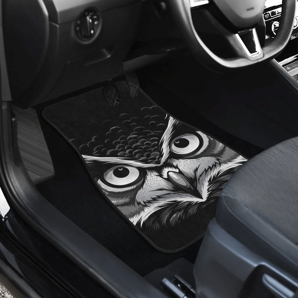 Owl-Black-Wild-Animal-Car-Floor-Mats-191029-1