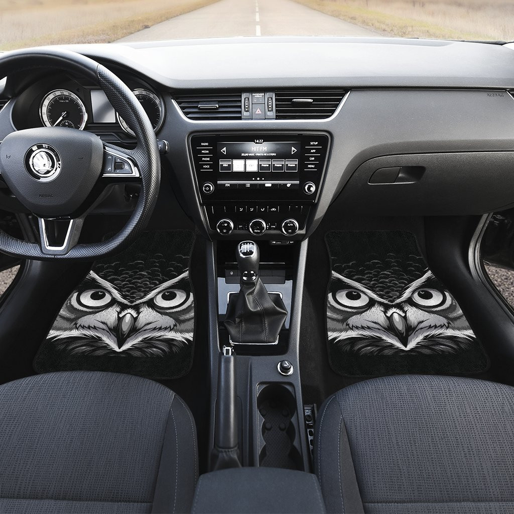 Owl-Black-Wild-Animal-Car-Floor-Mats-191029-2