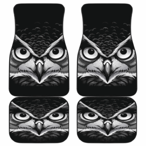Owl Black Wild Animal Car Floor Mats 191029