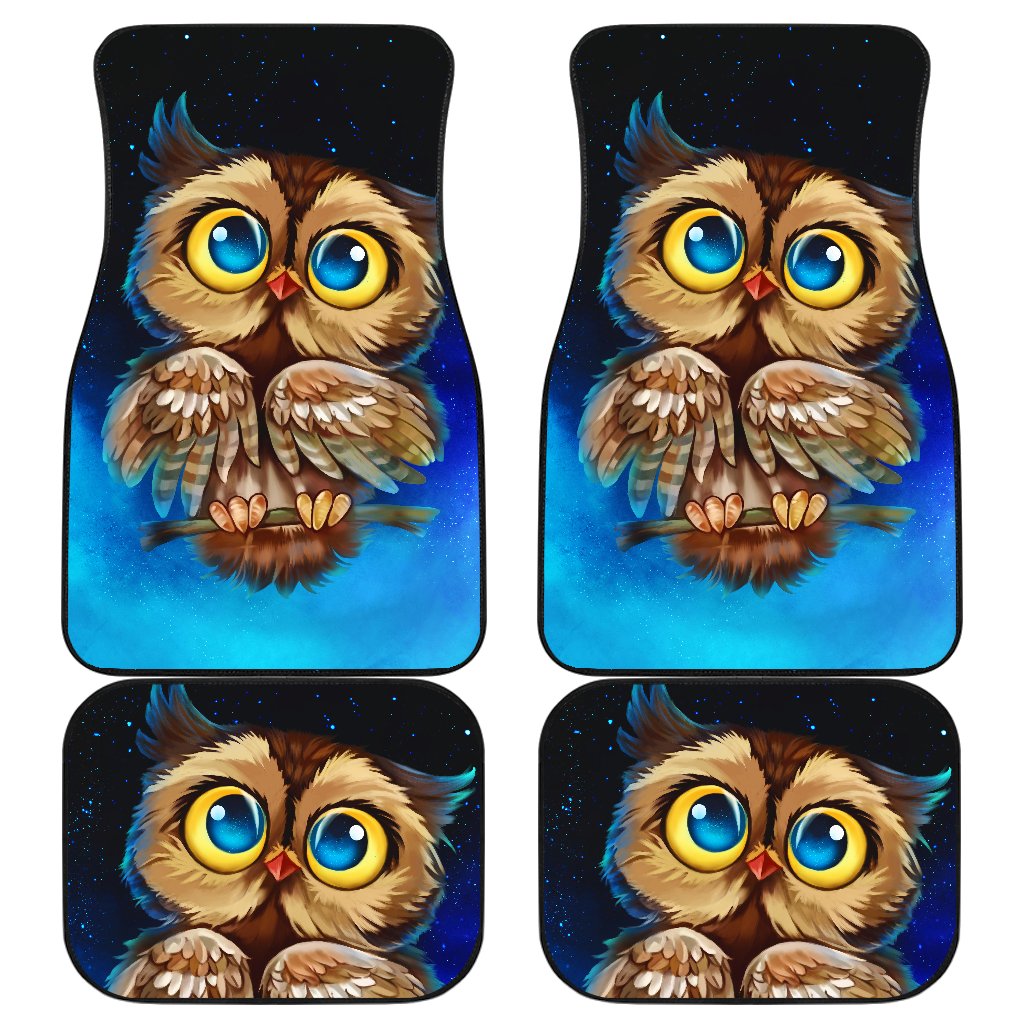 Owl Front And Back Car Mats Owl Front And Back Car Mats