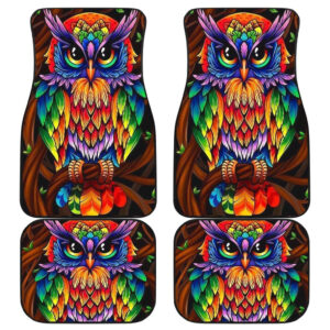 Owl God Egypt Colorfull Car Floor Mats 191029