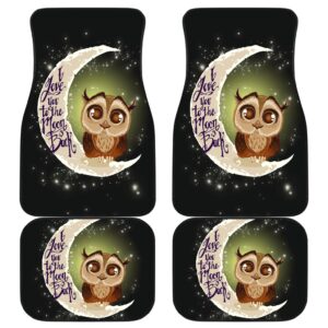 Owl Moon Front And Back Car Mats