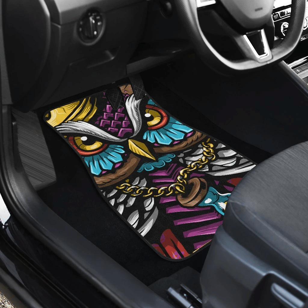 Owl-Thug-Life-Wild-Animal-Car-Floor-Mats-191029-1