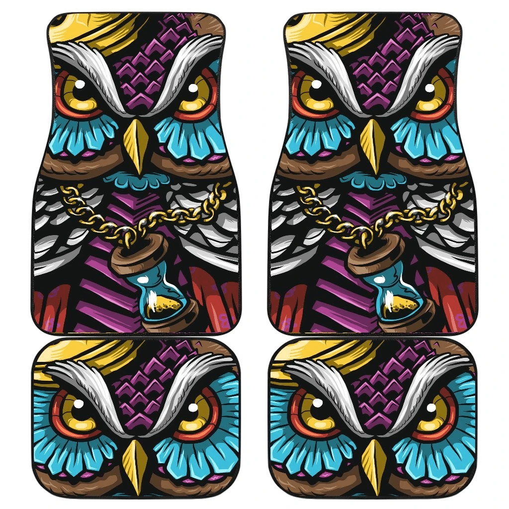 Owl Thug Life Wild Animal Car Floor Mats 191029 Owl Thug Life Wild Animal Car Floor Mats 191029