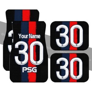PSG Car Floor Mats Custom Name 30 Gifts Idea For Fan