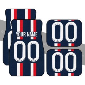 PSG Custom Car Floor Mats Soccer Fan Gifts Idea
