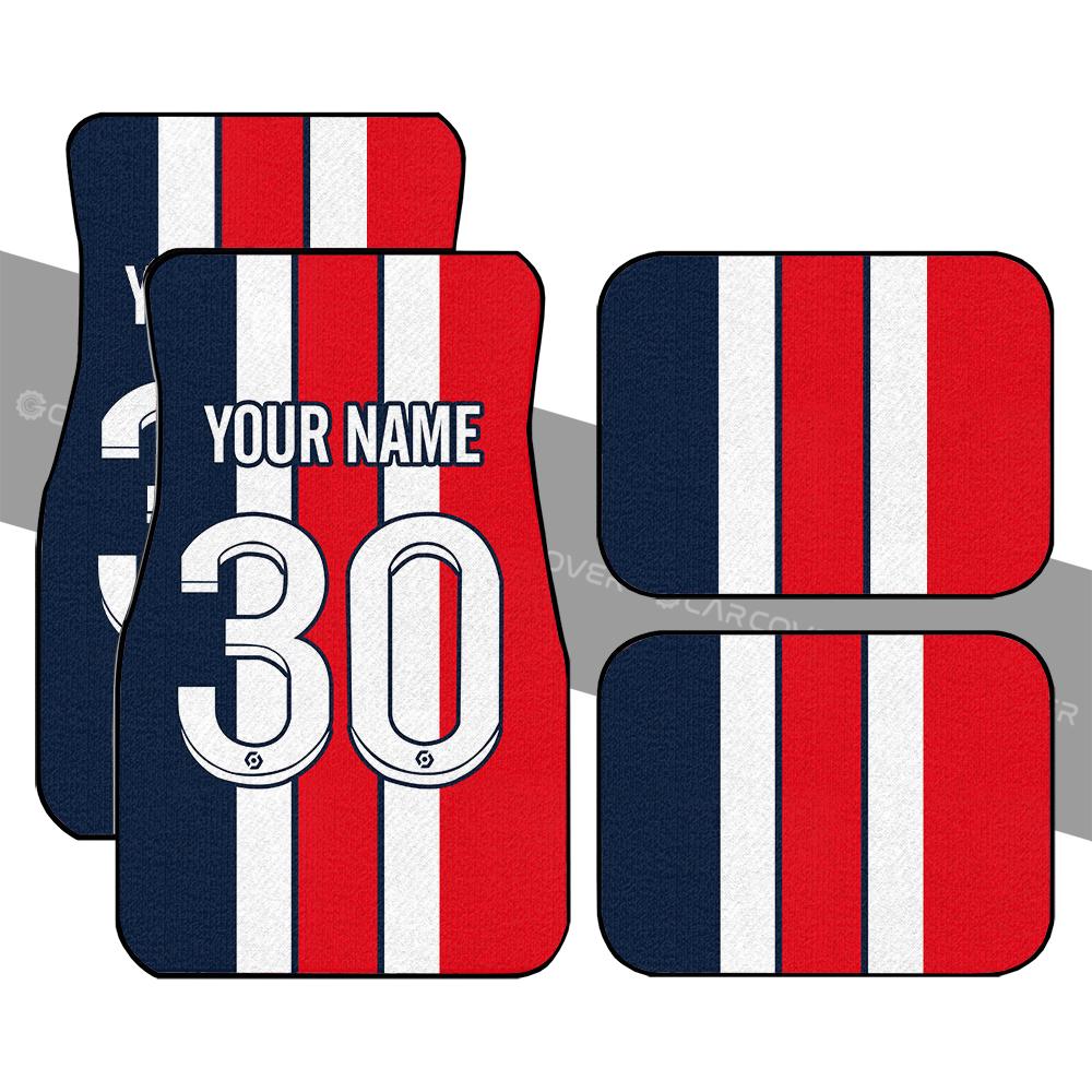 PSG Style Car Floor Mats Number 30 Custom Name Gifts Idea PSG Style Car Floor Mats Number 30 Custom Name Gifts Idea