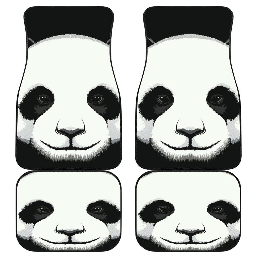Panda 3d Front And Back Car Mats Panda 3d Front And Back Car Mats