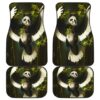 Panda Bird Front And Back Car Mats