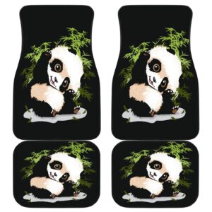 Panda Front And Back Car Mats 1