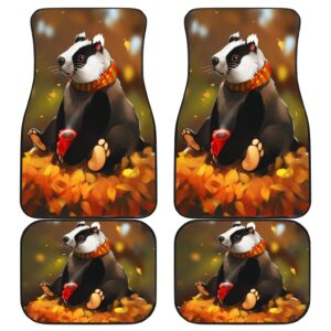 Panda Front And Back Car Mats