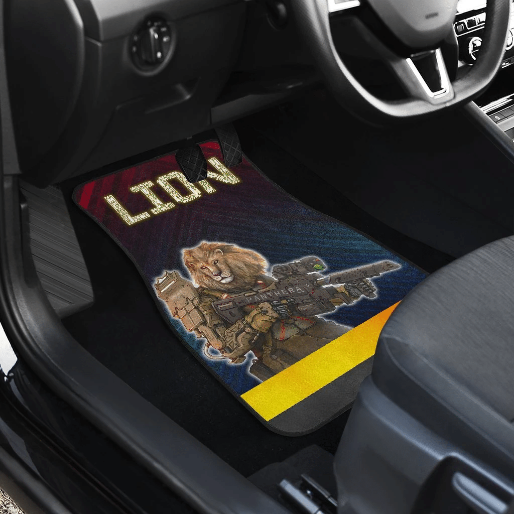 Panthera-Lion-Claw-Soldier-Holding-Gun-Car-Floor-Mats-2