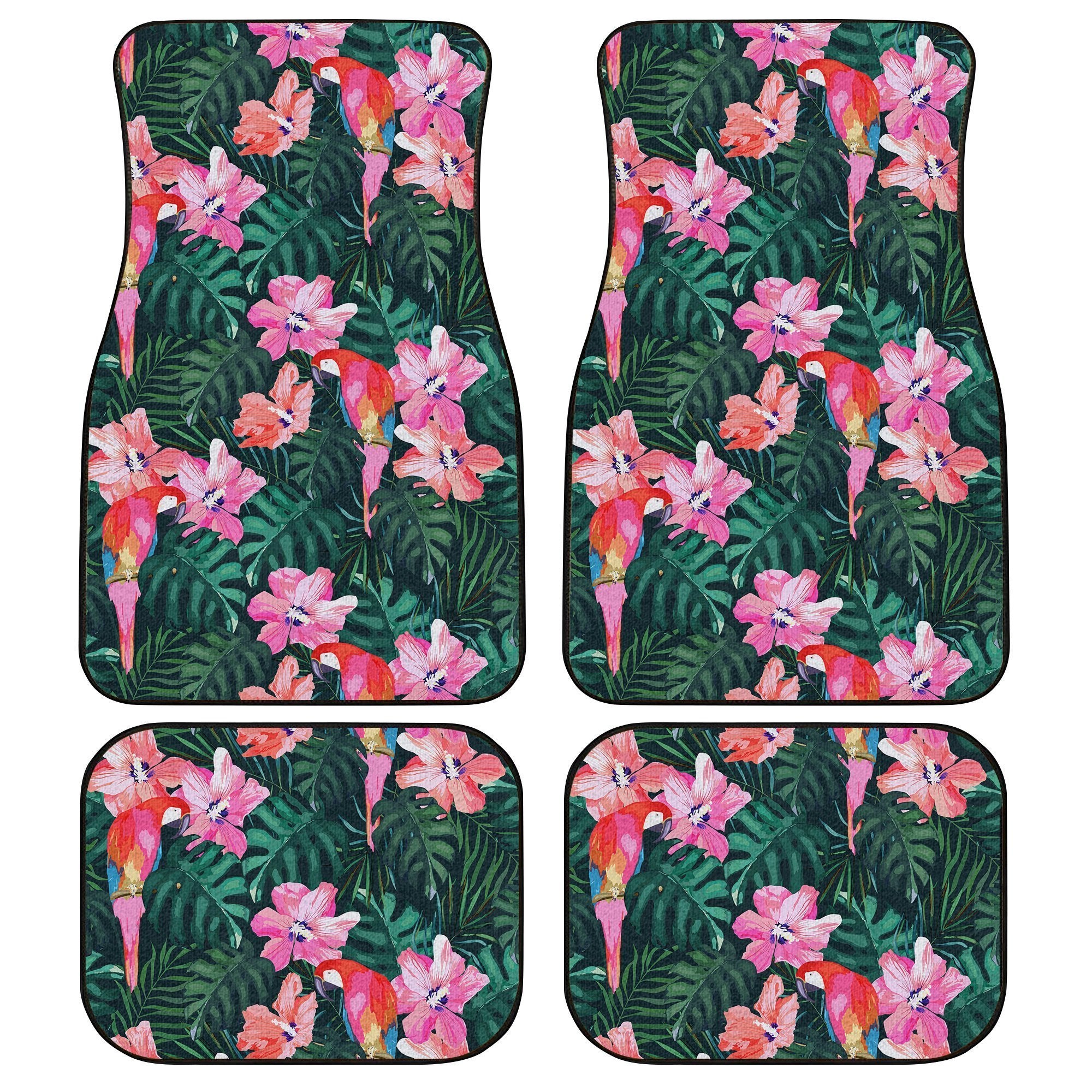 Parrot Car Floor Mats Hawaiian Tropical Car Accessories Parrot Car Floor Mats Hawaiian Tropical Car Accessories