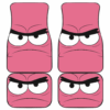 Patrick Crazy Face Cartoon Car Floor Mats 191029