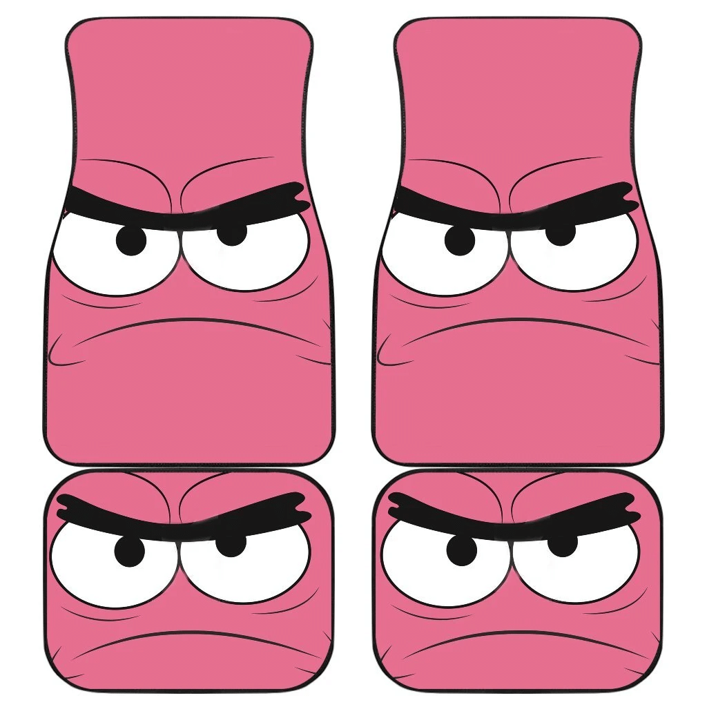 Patrick Crazy Face Cartoon Car Floor Mats 191029 Patrick Crazy Face Cartoon Car Floor Mats 191029