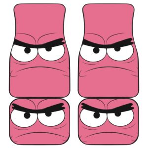 Patrick Crazy Face Cartoon Car Floor Mats