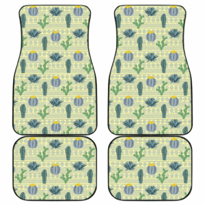 Pattern Cactus Vintage Car Floor Mats Amazing Gift H040220