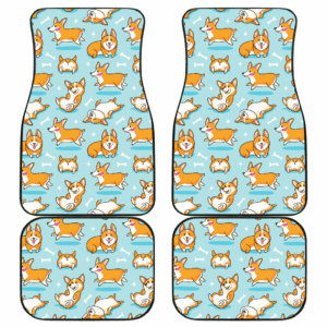 Pattern Corgi Dog cute Car Floor Mats Amazing Gift H040220