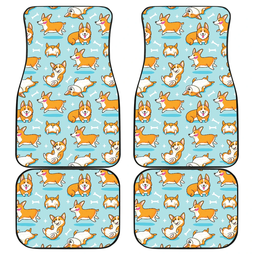Pattern Corgi Dog cute Car Floor Mats Amazing Gift H040220 Pattern Corgi Dog cute Car Floor Mats Amazing Gift H040220