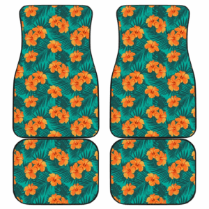 Pattern Flower Tropical Car Floor Mats Amazing Gift H040220