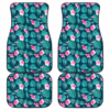Pattern Flower Tropical Summer Car Floor Mats H040220