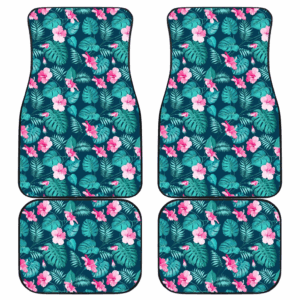Pattern Flower Tropical Summer Car Floor Mats H040220