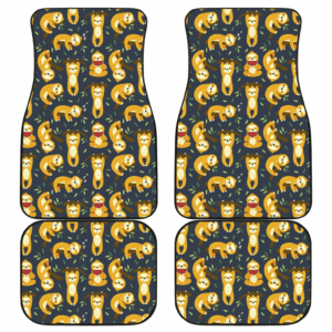 Pattern Sloth Cute Car Floor Mats Amazing Gift H040220