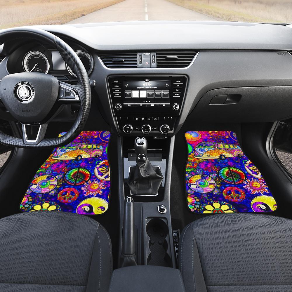 Peace-Signs-Car-Floor-Mats-Pattern-Custom-Colorful-Car-Accessories-1
