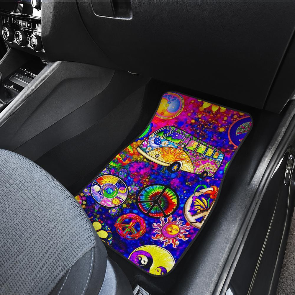 Peace-Signs-Car-Floor-Mats-Pattern-Custom-Colorful-Car-Accessories-2