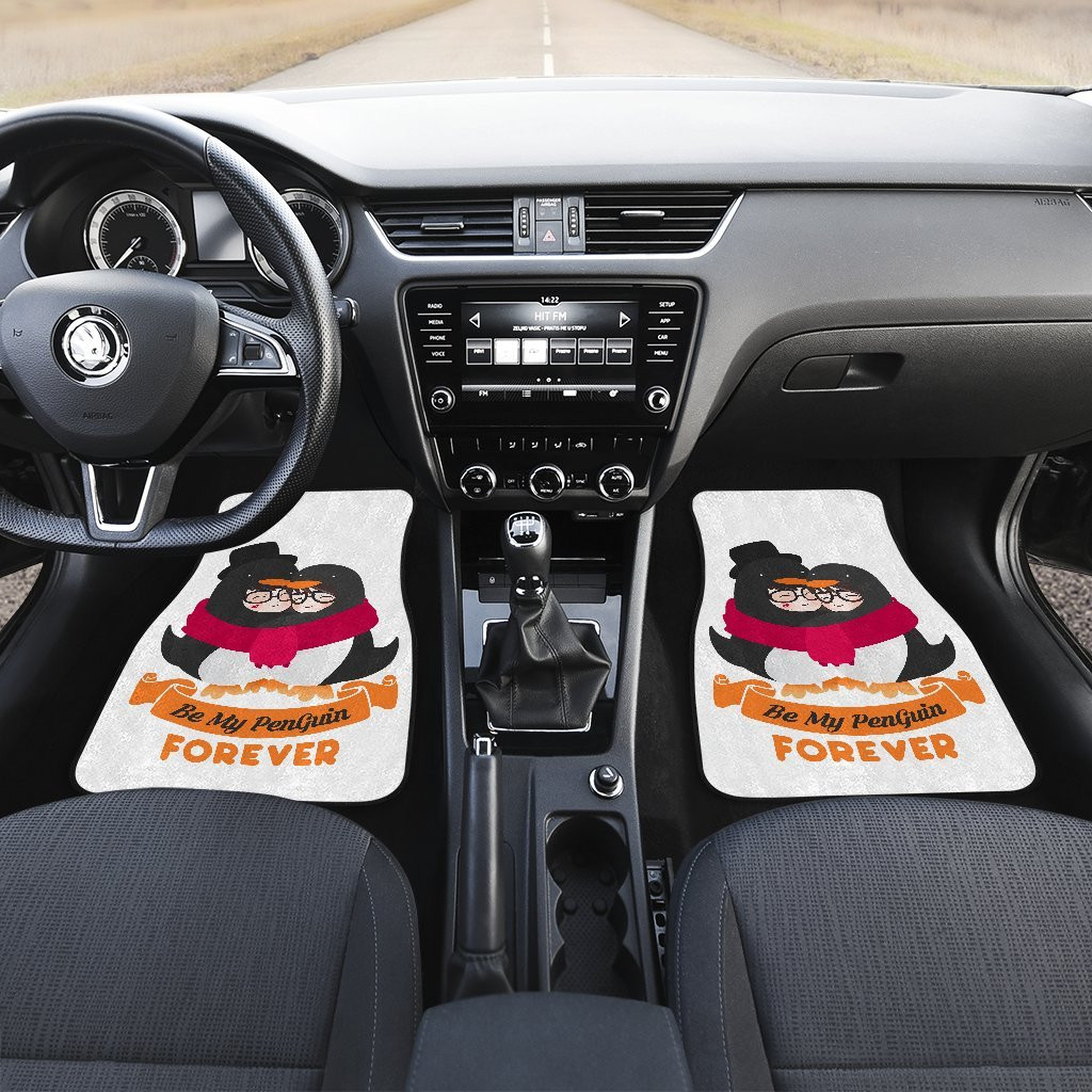 Penguin-Couple-Wild-Animal-in-White-theme-Car-Floor-Mats-191029-1