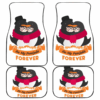 Penguin Couple Wild Animal in White theme Car Floor Mats 191029