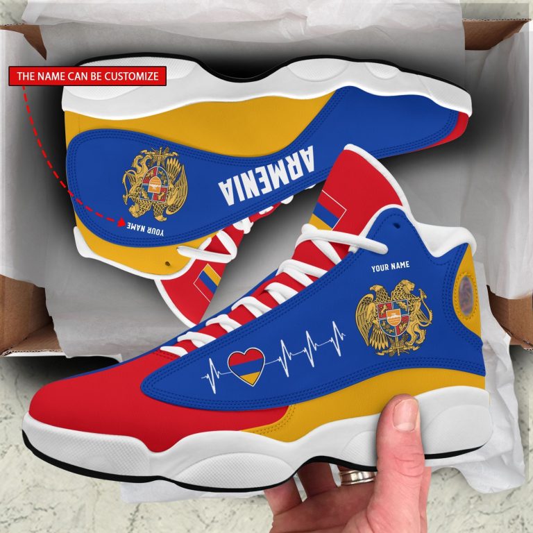 Personalized-Armenia-Flag-Custom-Air-Jordan-13-Shoes-1