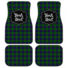 Personalized Armstrong Tartan Car Floor Mats Custom Name Car Accessories