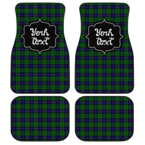 Personalized Armstrong Tartan Car Floor Mats Custom Name Car Accessories