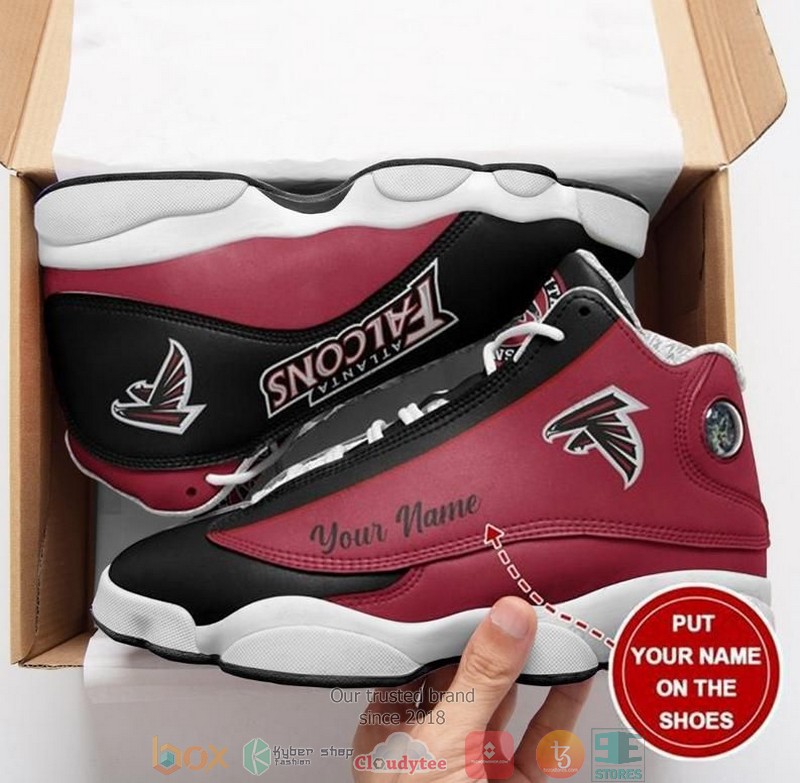 Personalized Atlanta Falcons Nfl Big Logo Football Team 10 Air Jordan 13 Sneaker Shoes Personalized Atlanta Falcons Nfl Big Logo Football Team 10 Air Jordan 13 Sneaker Shoes