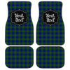 Personalized Barclay Tartan Car Floor Mats Custom Name Car Accessories