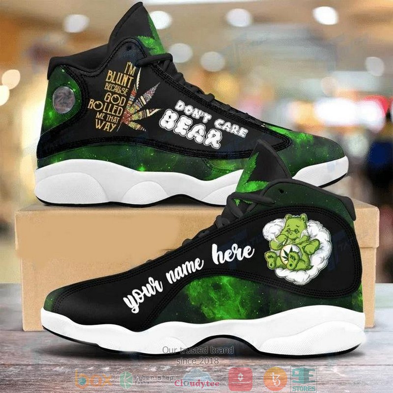 Personalized Cannabis Weed Dont Care Bear Ver4 Air Jordan 13 Sneaker Shoes Personalized Cannabis Weed Dont Care Bear Ver4 Air Jordan 13 Sneaker Shoes