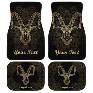 Personalized Capricorn Car Floor Mats Custom Name Zodiac Car Accessories Gifts Idea