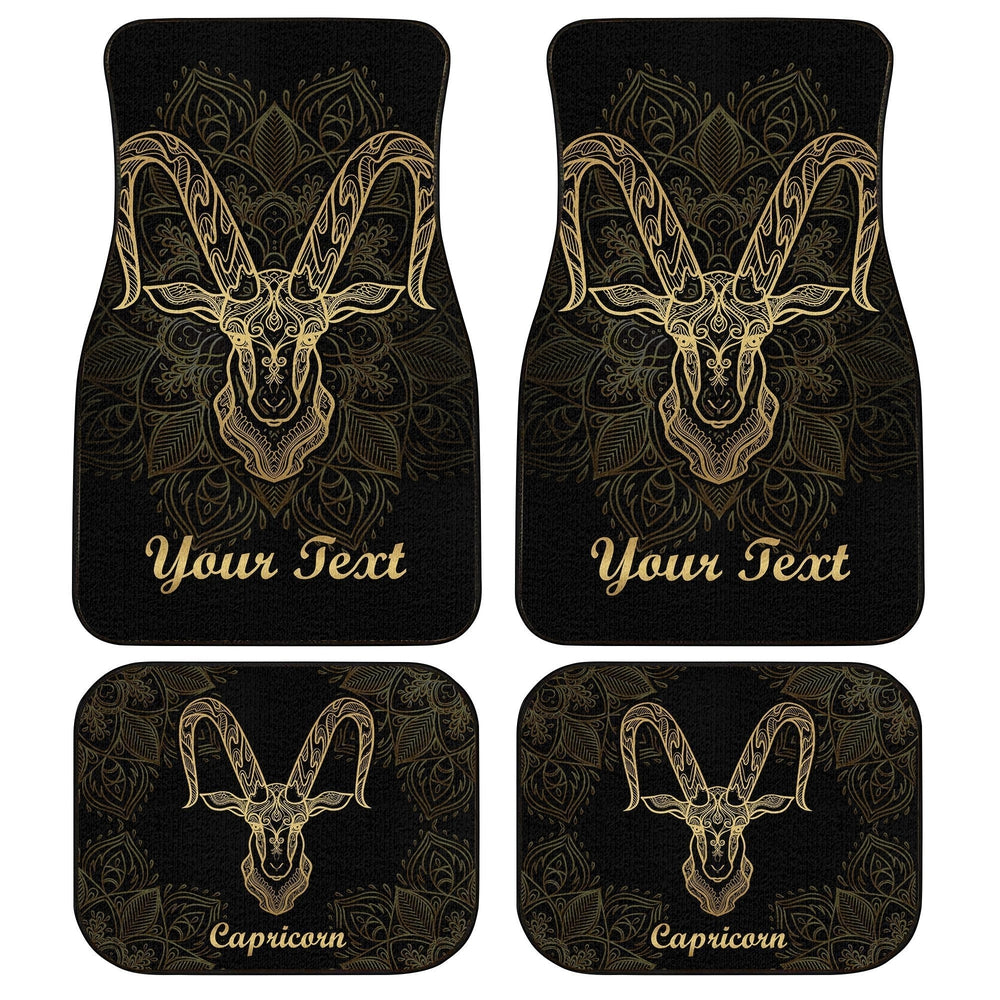 Personalized Capricorn Car Floor Mats Custom Name Zodiac Car Accessories Gifts Idea Personalized Capricorn Car Floor Mats Custom Name Zodiac Car Accessories Gifts Idea