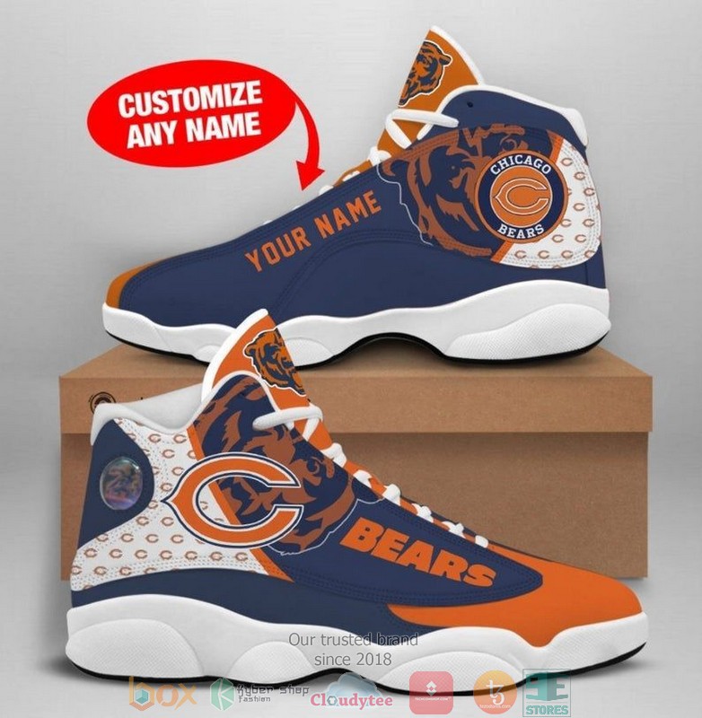 Personalized Chicago Bears Football Team 2 Air Jordan 13 Sneaker Shoes Personalized Chicago Bears Football Team 2 Air Jordan 13 Sneaker Shoes