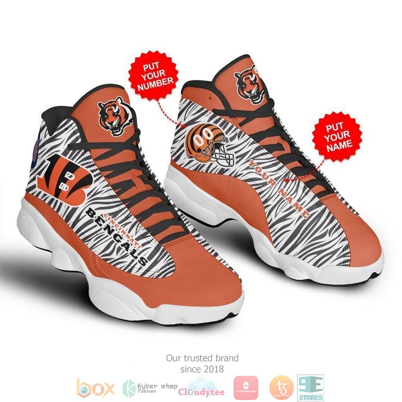 Personalized Cincinnati Bengals Nfl 1 Baseball Air Jordan 13 Sneaker Shoes Personalized Cincinnati Bengals Nfl 1 Baseball Air Jordan 13 Sneaker Shoes