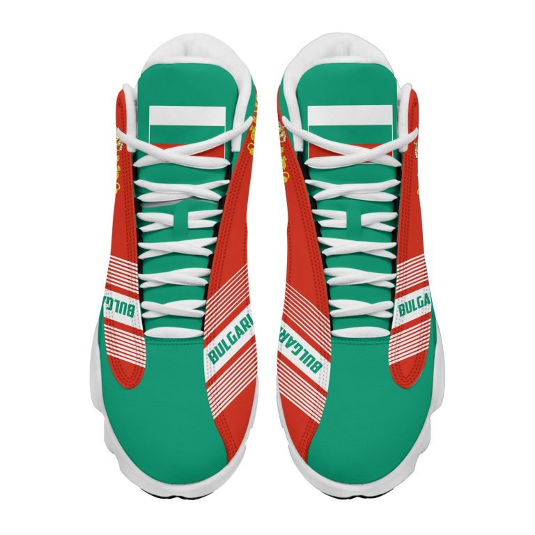 Personalized-Coat-Of-Arms-Of-Bulgaria-Green-Red-Custom-Air-Jordan-13-Shoes-1