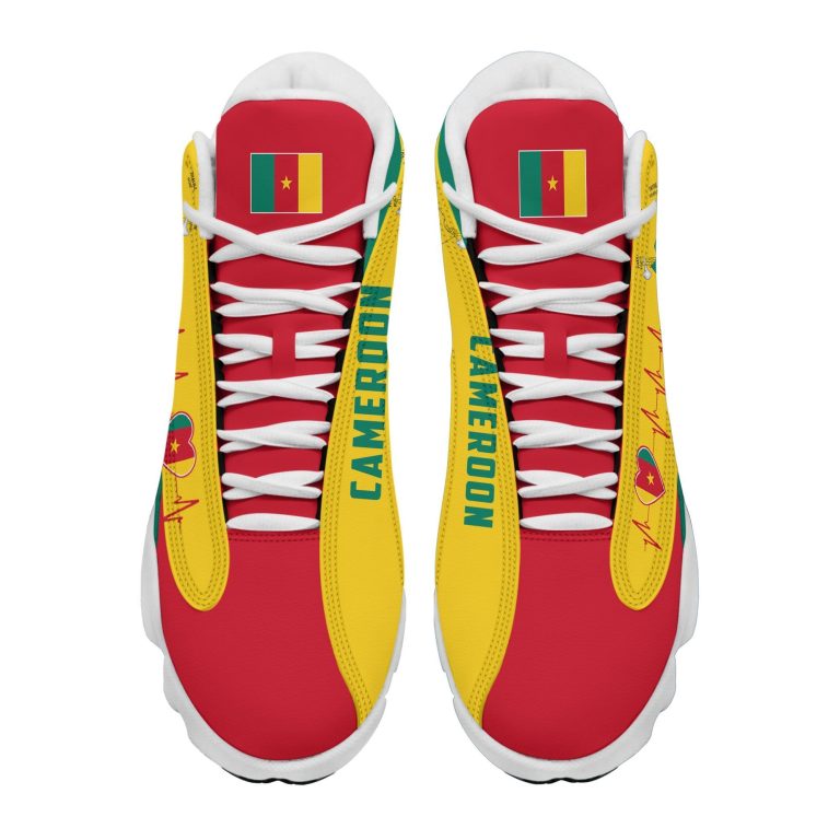 Personalized-Coat-Of-Arms-Of-Cameroon-Custom-Air-Jordan-13-Shoes-2
