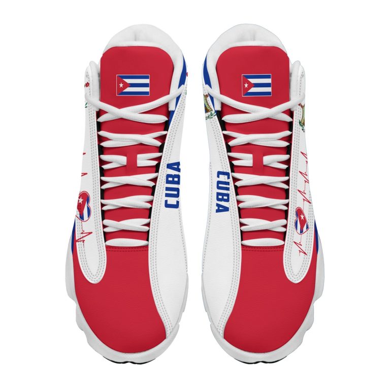 Personalized-Coat-Of-Arms-Of-Cuba-Red-White-Custom-Air-Jordan-13-Shoes-2