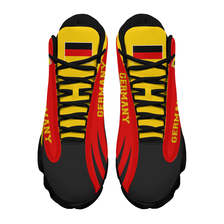 Personalized-Coat-Of-Arms-Of-Germany-Red-Black-Custom-Air-Jordan-13-Shoes-2